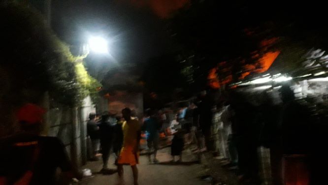 Kebakaran di Lengkong Gudang RT 007/001, Serpong, Kota Tangsel. (PHD)