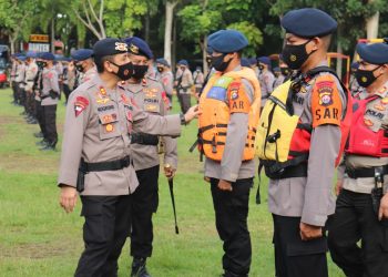 Siaga Penanggulangan Bencana, Polda Banten Gelar Apel Pasukan dan Peralatan