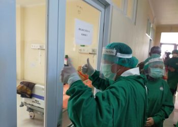 Sekda Berikan Dukungan Moril Bagi Pasien Covid-19 Di RSUD Pakuhaji