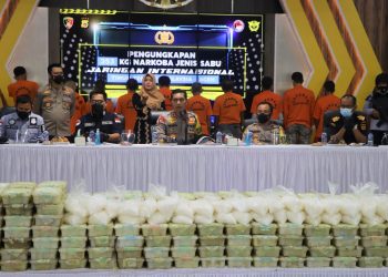 Polda Aceh Sita Sabu Jaringan Internasional Seberat 353 Kg