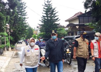 Bupati Zaki Pantau Titik Banjir di Kabupaten Tangerang