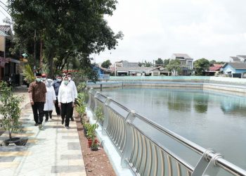 Airin Resmikan Tandon Puri Bintaro Hijau