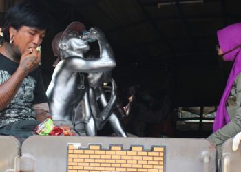 Gepeng dan Manusia Silver Ditertibkan Petugas Gabungan