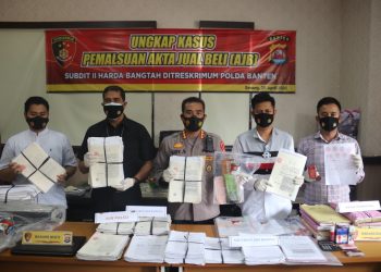 Satgas Mafia Tanah Polda Banten Bongkar Ratusan AJB Palsu