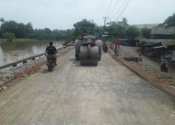 Jalan Tanjung Burung Teluk Naga Sudah Bisa Dilintasi
