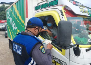 Langgar Aturan, 25 Truk Ditindak Dishub Kabupaten Tangerang