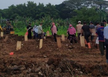 Angka Kematian Covid-19 Di Tangsel Melonjak, TPU Jombang Tersisa 100 Lubang