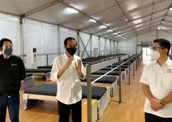 Presiden Jokowi Tinjau Rumah Oksigen Gotong Royong