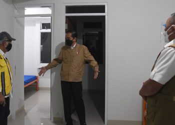 Presiden Tinjau Kesiapan Rusun Pasar Rumput untuk Isolasi Pasien Covid-19