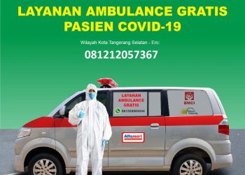 Alfamart Serahkan Ambulance Gratis untuk Pasien Covid-19 di Banten