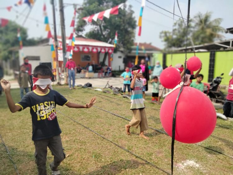 Lomba agustusan di PPI berlangsung meriah dengan menerapkan prokes. (BUN)