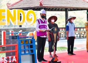 Presiden Jokowi Resmikan Bendungan Bendo