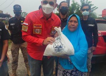 Berbagi Semangat di Masa Pandemi, 234 SC Korwil Banten Sebar Paket Sembako di Lebak