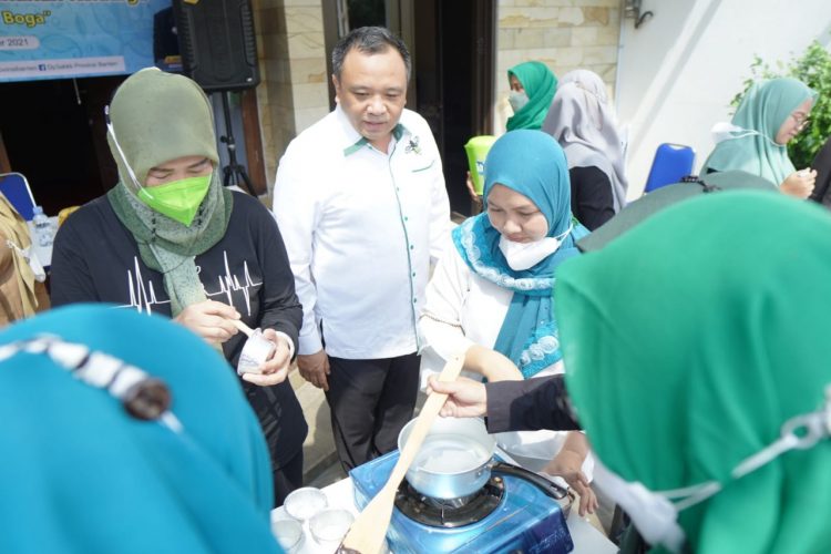 Pelatihan tata boga DPC PKB Kota Tangerang. (KEY)