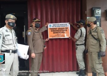 Belasan Terapis Pijat Esek-esek Diamankan Satpol PP Tangsel