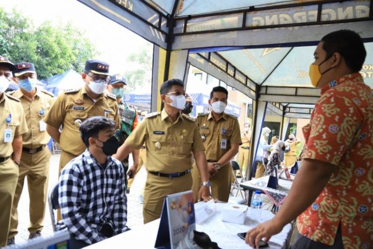 Job fair tingkat Kelurahan Margasari, Kecamatan Karawaci, Kota Tangerang. (IST)