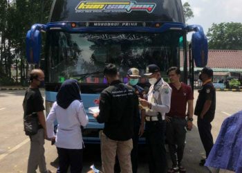 Antisipasi Kecelakaan Libur Nataru, Dishub Kota Tangerang Periksa Kelaikan Bus AKAP