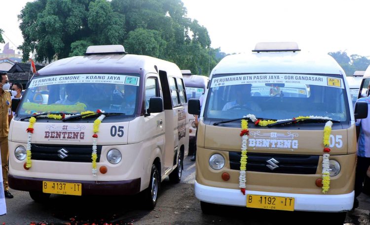 Angkot si Benten milik Pemkot Tangerang. (KEY)