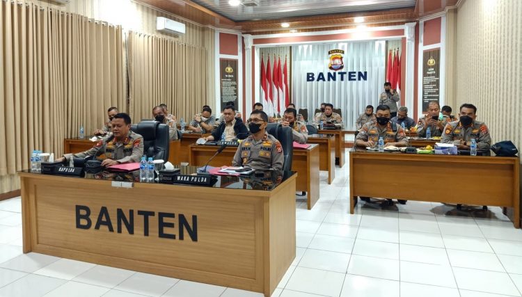 Anev pimpinan Polda Banten. (IST)