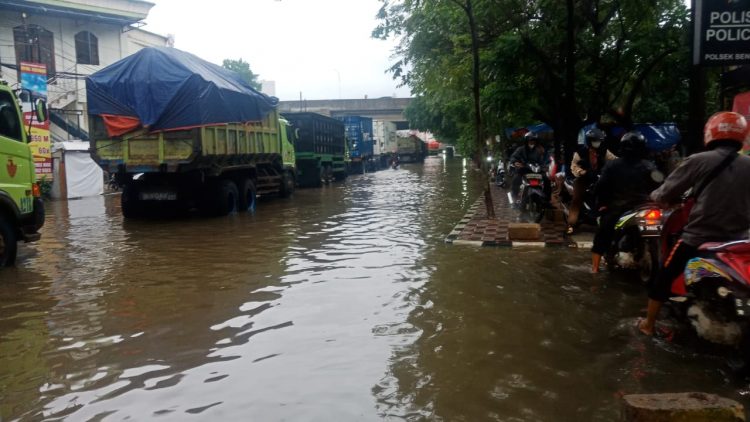Banjir di Kota Tangerang. (KEY)