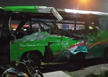 Hantam Dump Truk, Dua Penumpang Bus Asli Prima Tewas