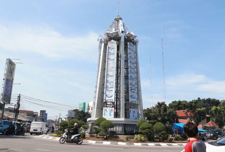 Penampakan terbaru Tugu Pamulang di Kota Tangsel. (IST)