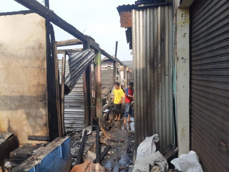 Kebakaran Pasar Gembong, Balaraja, Kabupaten Tangerang. (RIK)