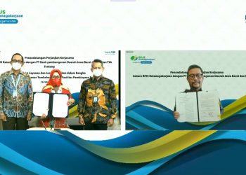 Dukung Program Pemerintah, Bjb Teken Kerjasama Penyaluran Kredit MLT Peserta BPJS Ketenagakerjaan