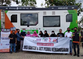 Peduli Kemanusiaan, JMSI Banten Bareng ACT Salurkan Bantuan Korban Gempa Pandeglang