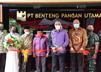 Bupati Zaki Resmikan Kantor Benteng Pangan Utama Di Teluknaga