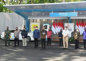 Presiden Jokowi Resmikan SPKLU Ultra Fast Charging Pertama di Indonesia