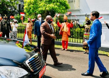 Presiden Jokowi Sambut Kunjungan Resmi PM Papua Nugini di Istana Bogor