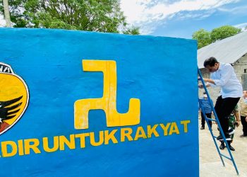 Presiden Jokowi Tinjau Sumur Pompa Hidram di Desa Oinlasi
