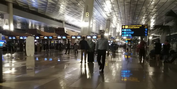 Kondisi Bandara Soekarno-Hatta saat Hari Raya Nyepi. (KEY)