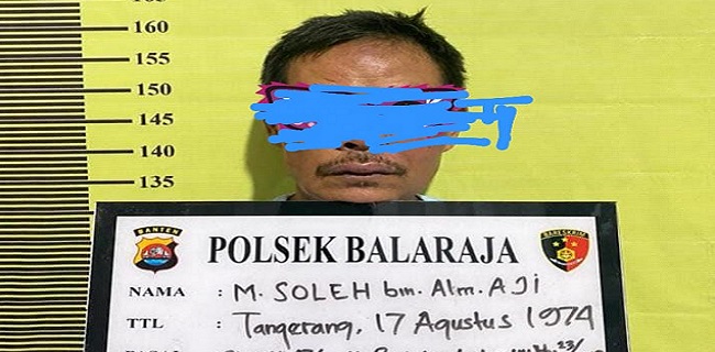 Pelaku pencabulan anak kandung. (IST)