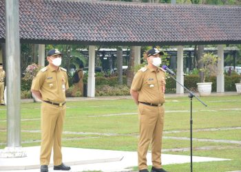 Bupati Pimpin Apel Pagi Hari Pertama Masuk Kerja Usai Cuti Bersama