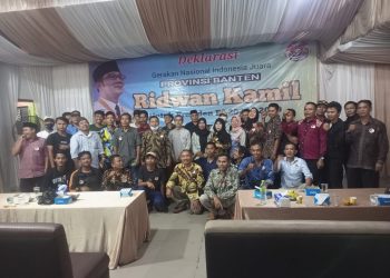 Gerakan Nasional Indonesia Juara Provinsi Banten Deklarasikan Ridwan Kamil Capres 2024