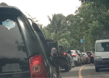 Keluar Tol Rangkasbitung Menuju Pandeglang Macet Parah