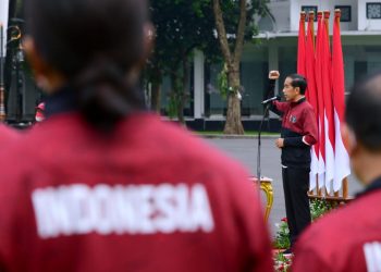 Presiden Jokowi Lepas Kontingen Indonesia ke SEA Games Ke-31 di Vietnam
