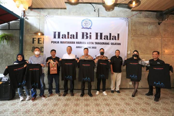 Halal bi Halal Pokja Wartawan Harian Kota Tangsel. (RAY)