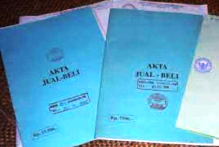 Ilustrasi Akta Jual Beli. (NET)