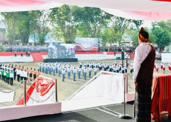 Kenakan Pakaian Adat Ende, Presiden Pimpin Upacara Harlah Pancasila Tahun 2022