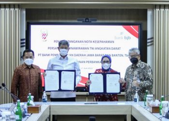Kerjasama dengan PPAD, Bjb Beri Kemudahkan Transaksi Perbankan Untuk Pensiunan TNI AD