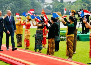 Presiden Jokowi Sambut Kunjungan Resmi PM Anthony Albanese di Istana Bogor