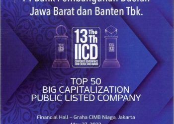 bank bjb Raih Top 50 Emiten di 13th IICD Governance Award