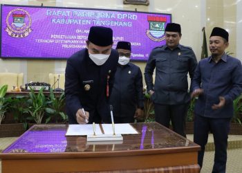 Ketua DPRD Kabupaten Tangerang Hadiri Rapat Paripurna Raperda Pertanggungjawaban APBD Tahun Anggaran 2021