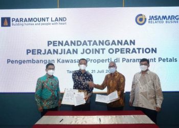 Kembangkan Kawasan Paramount Petals, Paramount Land Teken Kerjasama dengan PT Jasamarga Related Business