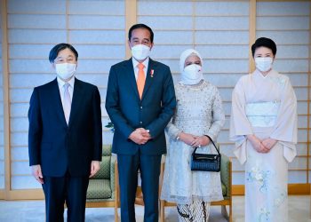 Presiden Jokowi dan Ibu Iriana diterima Kaisar dan Permaisuri Jepang