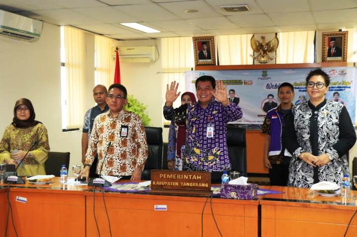 Webinar Hari Anak Nasional tingkat Kabupaten Tangerang. (RIK)