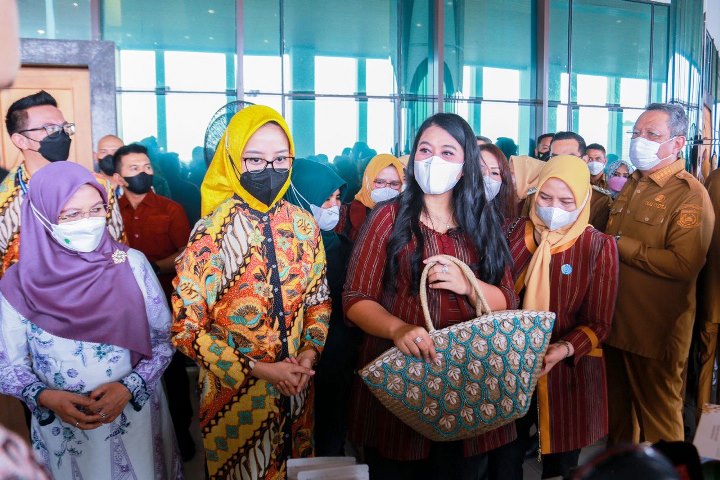 Kunjungan TP PKK Kota Medan ke Tangsel. (RAY)